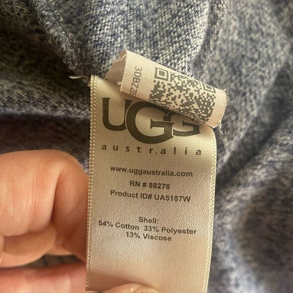 UGG Australia Women's  Blue/white Cardigan Sweater Pockets Size Small - Picture 6 of 7